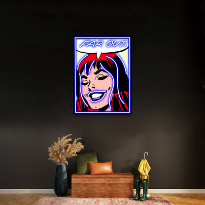 Far Out Artwork Custom Neon Led Sign