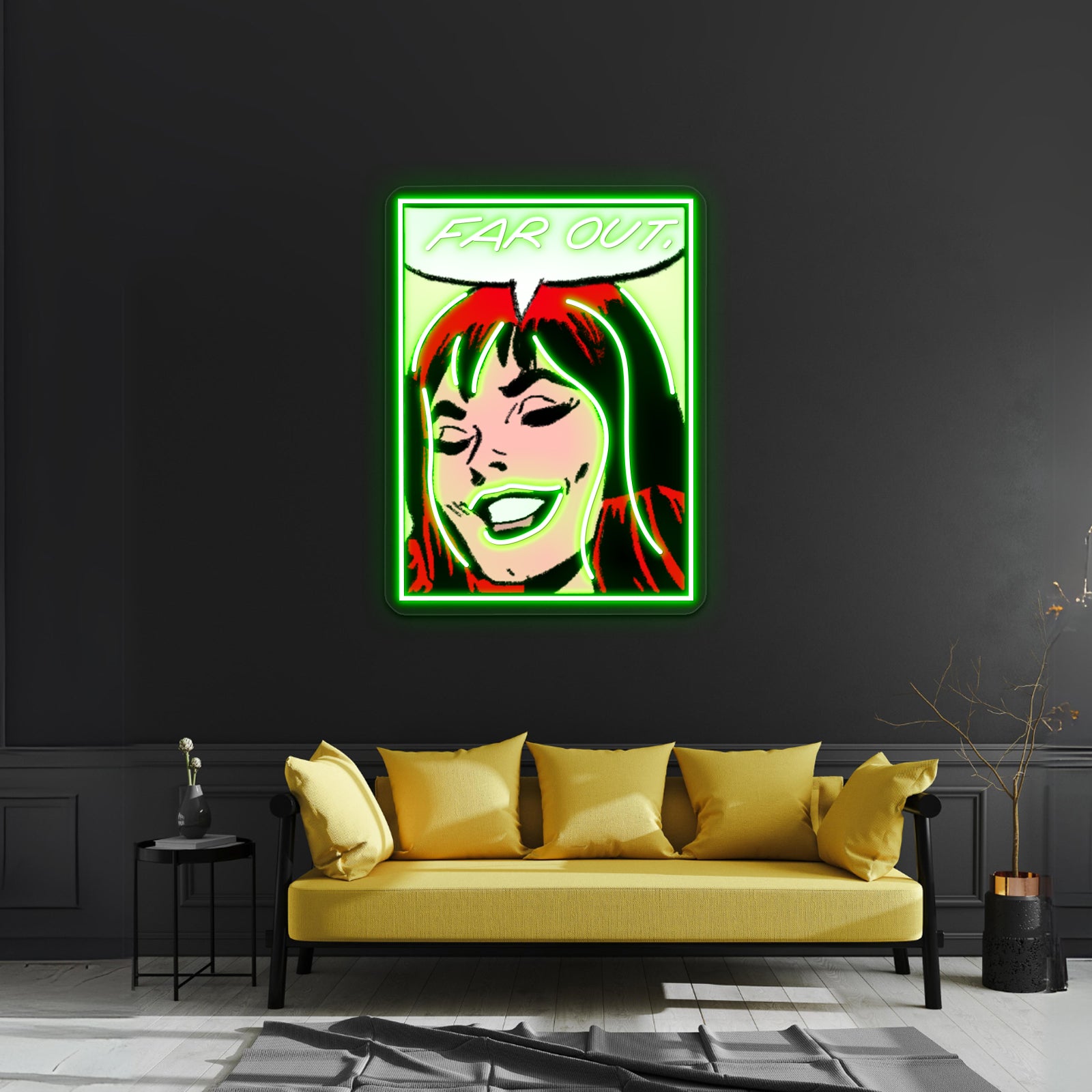 Far Out Artwork Custom Neon Led Sign - LED neon sign view 9