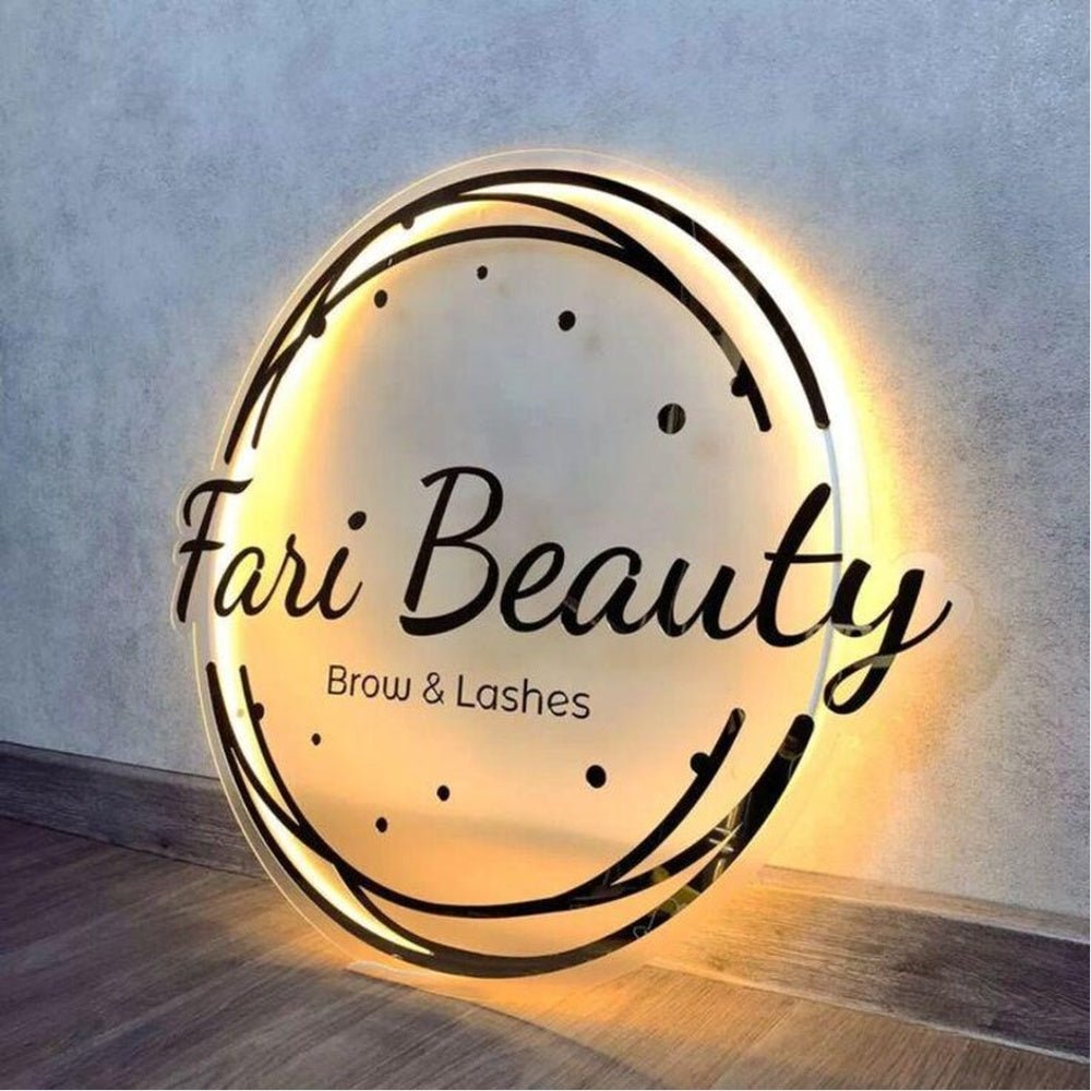 Fari Beauty Acrylic Business Logo Sign - Shineneon