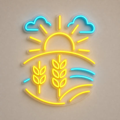 Farm Field Wheat LED Neon Sign main product image