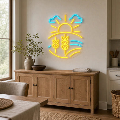 Farm Field Wheat LED Neon Sign - Shineneon