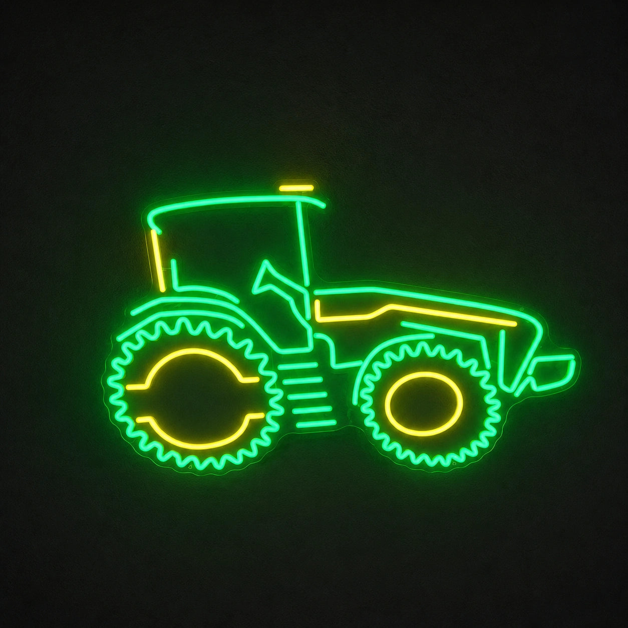 Farm Tractor Outline Vintage LED Neon Sign main product image