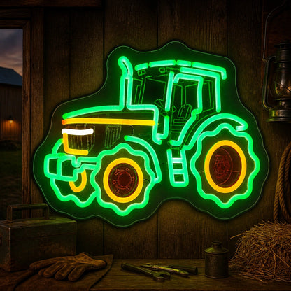 Farm Tractor Wheels Vintage LED Neon Sign high-converting product image