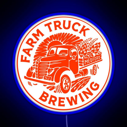 Farm Truck Brewing Rgb Led Neon Sign Pop Wall Art - Shineneon