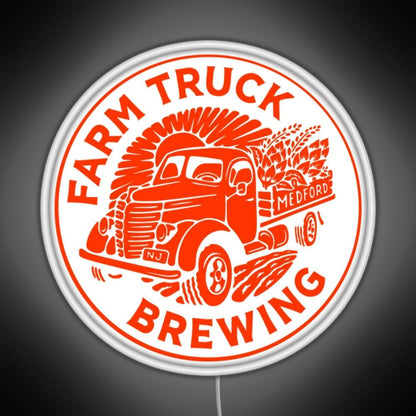 Farm Truck Brewing Rgb Led Neon Sign Pop Wall Art - Shineneon