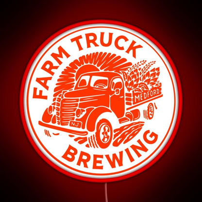 Farm Truck Brewing Rgb Led Neon Sign Pop Wall Art - Shineneon