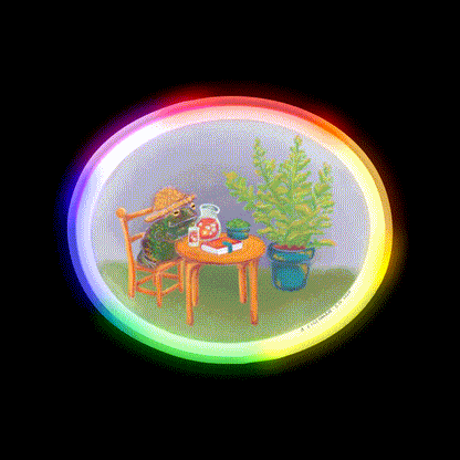 Farmers Frog Snack Food Led Neon Sign Rgb Color - LED neon sign close-up detail