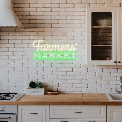 Farmers Market Led Neon Sign Wall Art | Shineneon