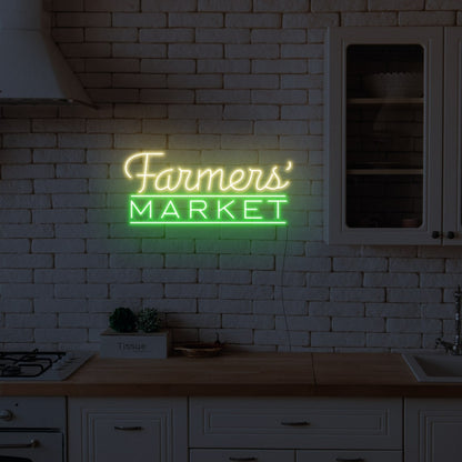 Farmers Market Led Neon Sign Wall Art | Shineneon