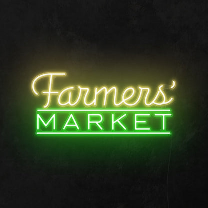 Farmers Market Led Neon Sign Wall Art | Shineneon