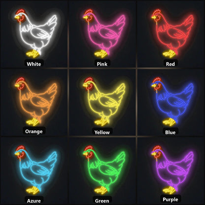 Farmhouse Hen Chicken Vintage LED Neon Sign - Shineneon
