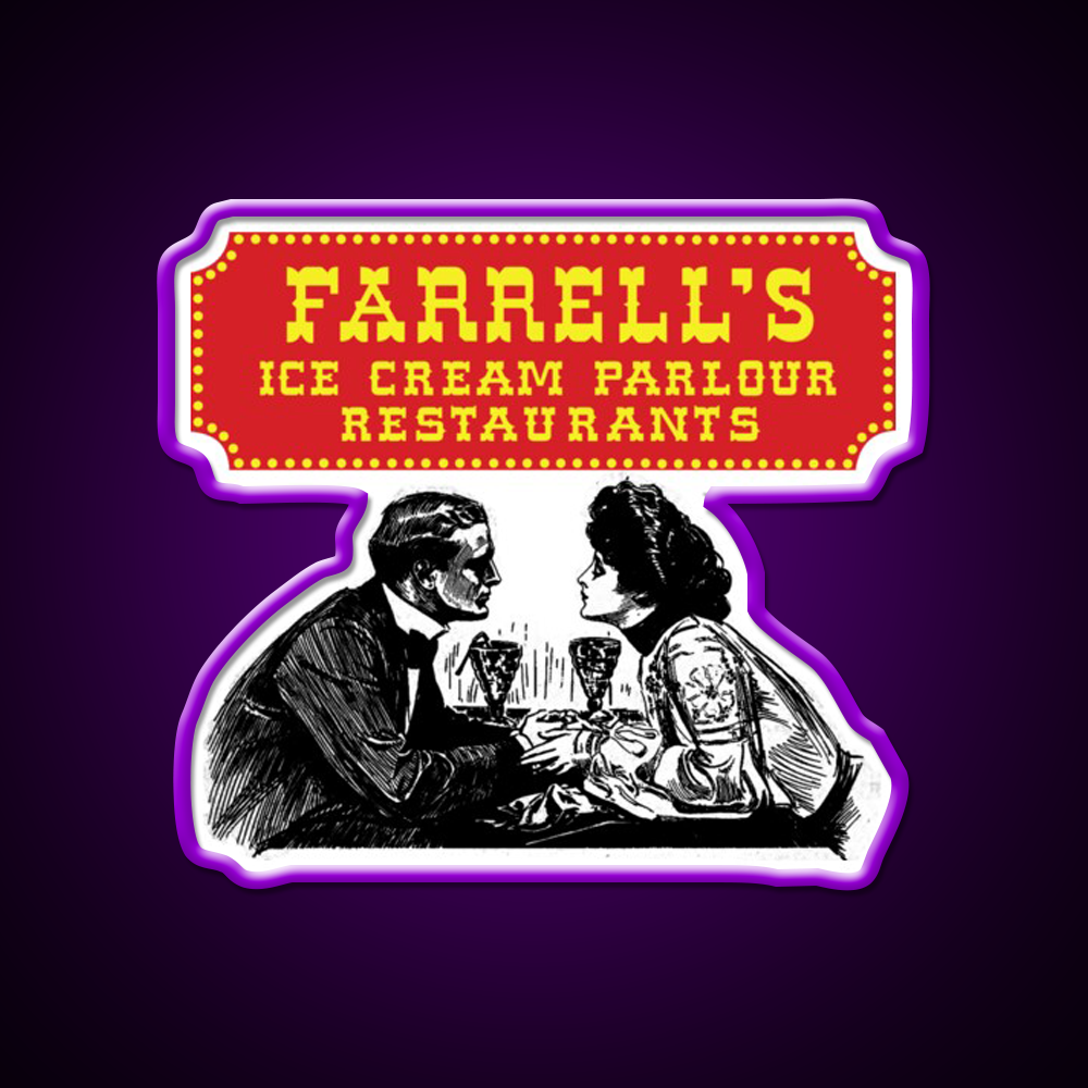 Farrells Ice Cream Parlour Restaurants Led Neon Sign For Burger Place Rgb Color