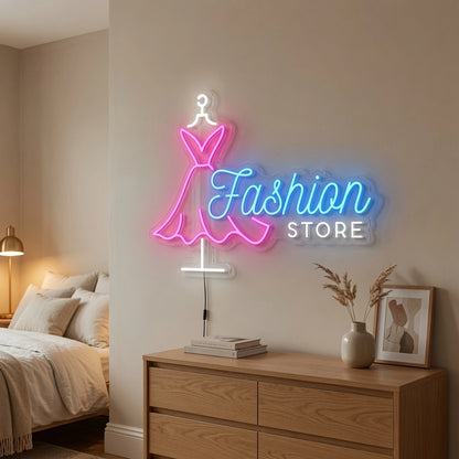 Fashion Store LED Neon Sign - 03 Real Lifestyle Scene
