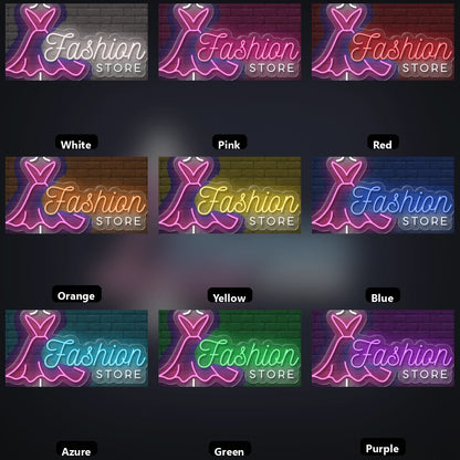 Fashion Store LED Neon Sign - 05 Color Grid
