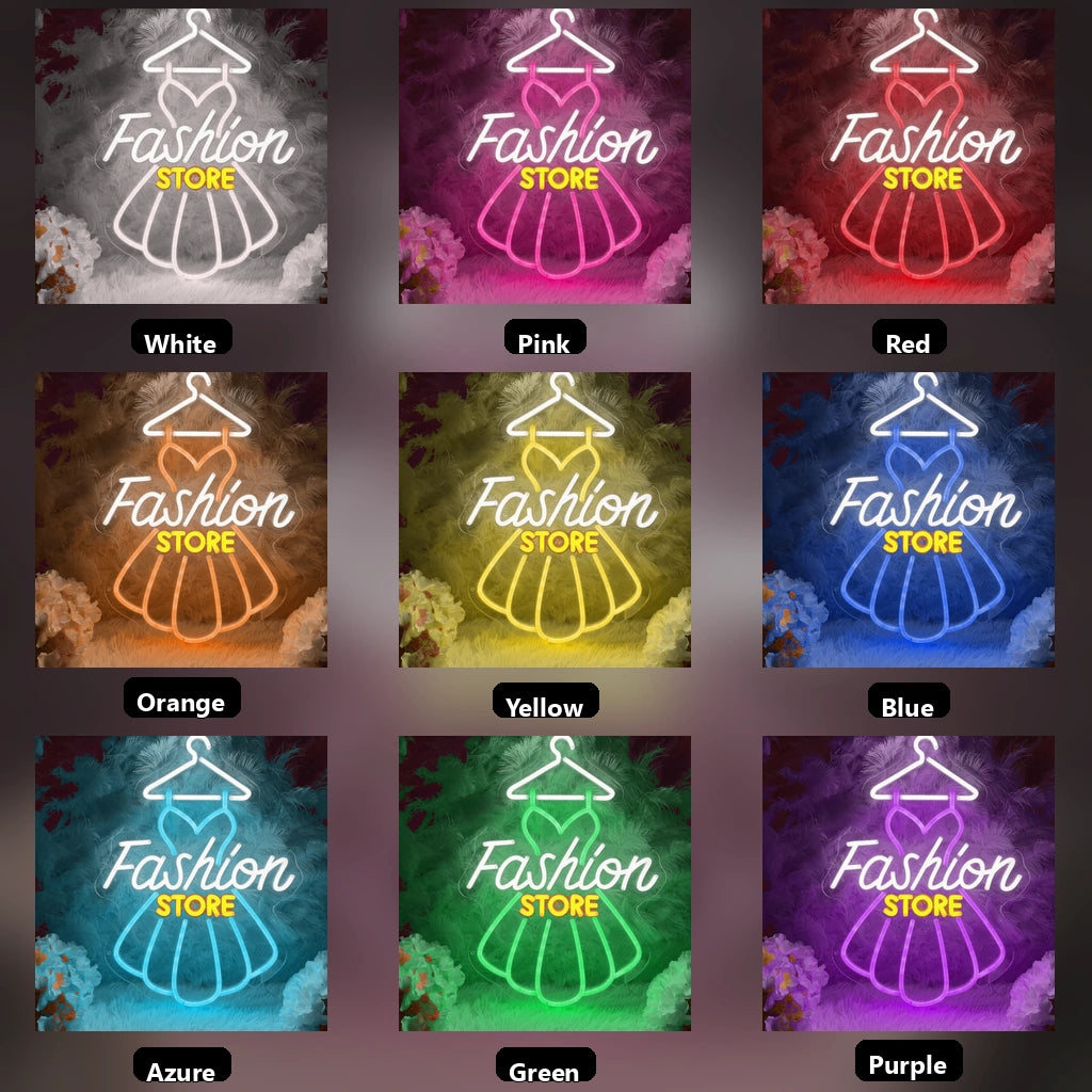 Fashion Store LED Neon Sign Home Decor - 05 Color Grid