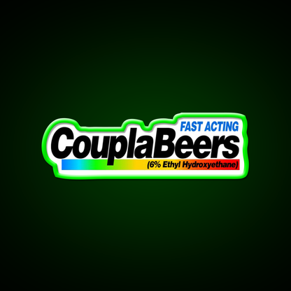 Fast Acting Couplabeers Snl Commercial Beer Bar Decor Led Neon Sign Rgb Color - LED neon sign view 8