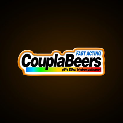 Fast Acting Couplabeers Snl Commercial Beer Bar Decor Led Neon Sign Rgb Color - LED neon sign view 6