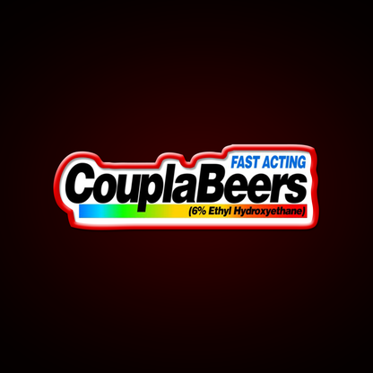 Fast Acting Couplabeers Snl Commercial Beer Bar Decor Led Neon Sign Rgb Color - LED neon sign view 10