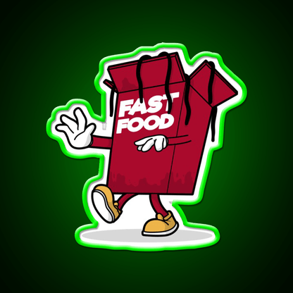Fast Food Character Fast Food Led Neon Sign For Burger Place Rgb Color - Shineneon