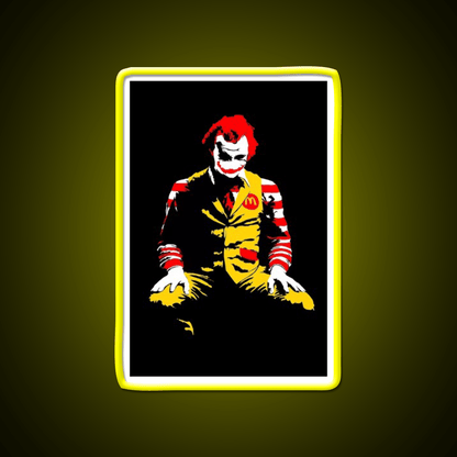 Fast Food Clown Killer Fast Food Led Neon Sign For Burger Place Rgb Color - Shineneon