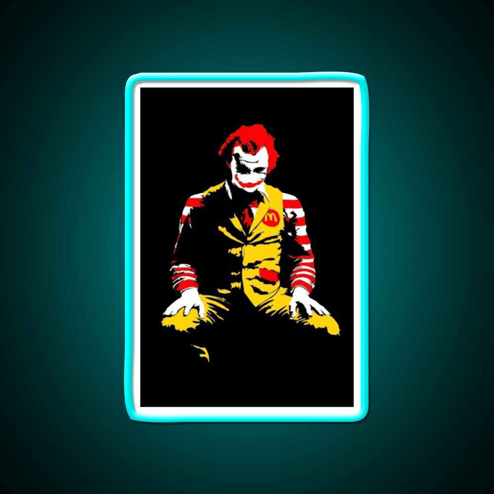 Fast Food Clown Killer Fast Food Led Neon Sign For Burger Place Rgb Color - Shineneon