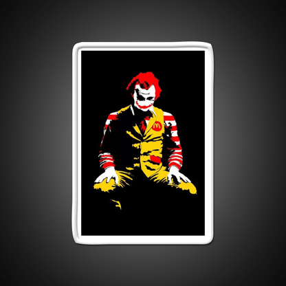 Fast Food Clown Killer Fast Food Led Neon Sign For Burger Place Rgb Color - Shineneon