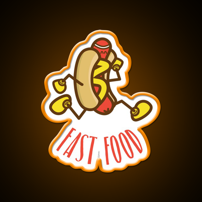 Fast Food Cute Fast Food Shirt Fast Food Led Neon Sign For Burger Place Rgb Color