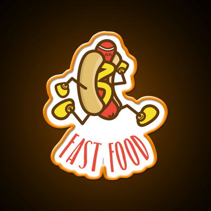 Fast Food Cute Fast Food Shirt Fast Food Led Neon Sign For Burger Place Rgb Color - Shineneon