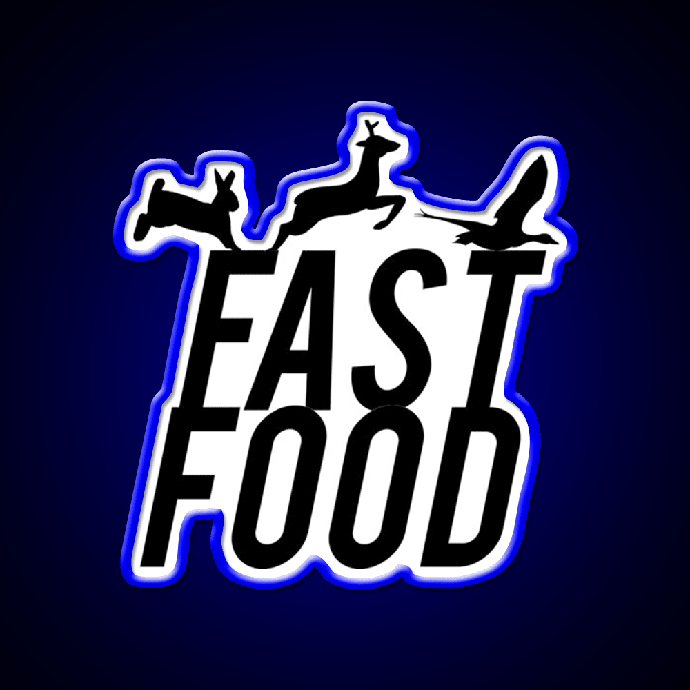 Fast Food Deer Hunter Venison Fast Food Led Neon Sign For Burger Place Rgb Color - Shineneon
