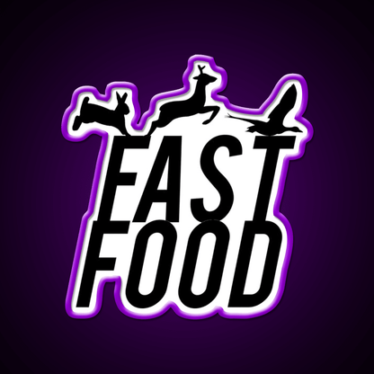Fast Food Deer Hunter Venison Fast Food Led Neon Sign For Burger Place Rgb Color - Shineneon