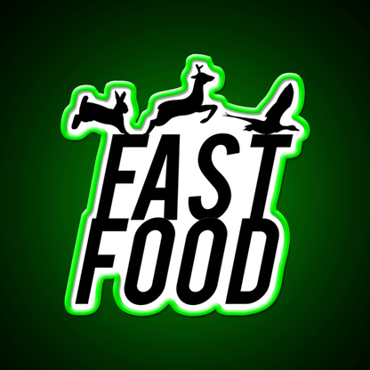 Fast Food Deer Hunter Venison Fast Food Led Neon Sign For Burger Place Rgb Color - Shineneon