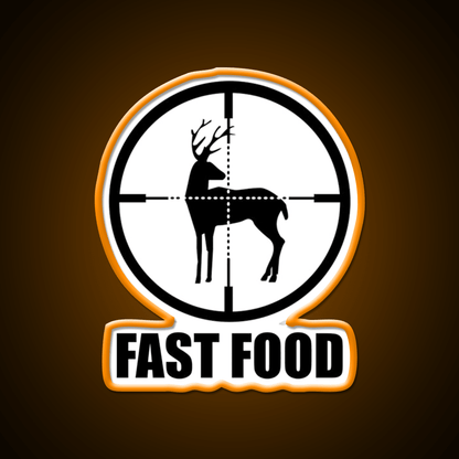 Fast Food Deer Hunting Fast Food Led Neon Sign For Burger Place Rgb Color - Shineneon