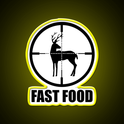 Fast Food Deer Hunting Fast Food Led Neon Sign For Burger Place Rgb Color - Shineneon