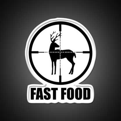 Fast Food Deer Hunting Fast Food Led Neon Sign For Burger Place Rgb Color