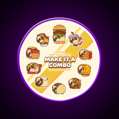 Fast Food Feast Fast Food Led Neon Sign For Burger Place Rgb Color