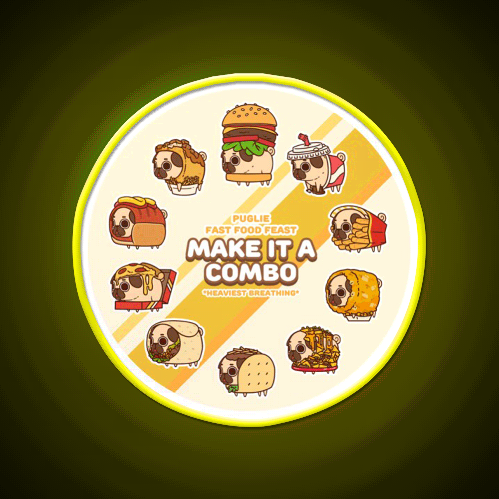 Fast Food Feast Fast Food Led Neon Sign For Burger Place Rgb Color