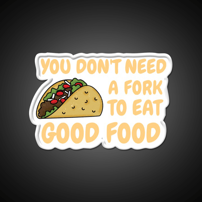 Fast Food Good Food Funny Quote Fast Food Led Neon Sign For Burger Place Rgb Color - Shineneon