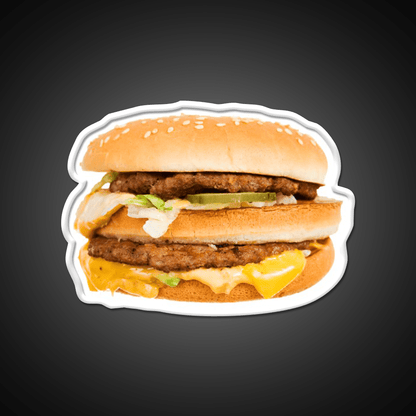 Fast Food Hamburger With The Toppings Led Neon Sign For Burger Place Rgb Color - Shineneon