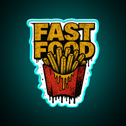 Fast Food Led Neon Sign For Burger Place Business Neon Sign Rgb Color