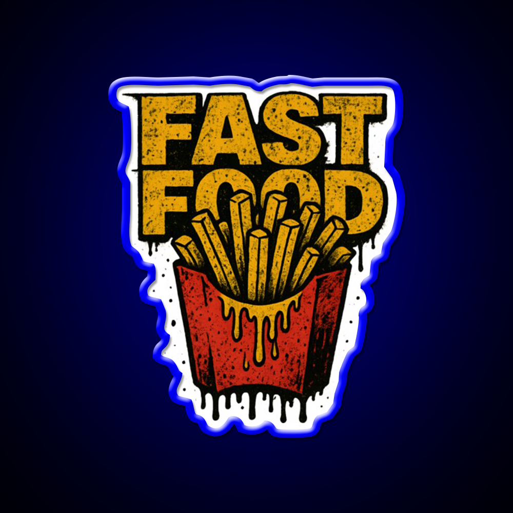 Fast Food Led Neon Sign For Burger Place Business Neon Sign Rgb Color