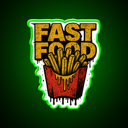 Fast Food Led Neon Sign For Burger Place Business Neon Sign Rgb Color