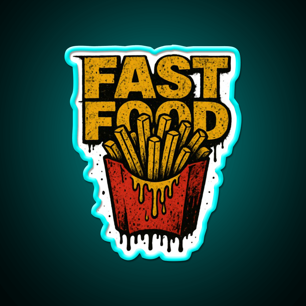 Fast Food Led Neon Sign For Burger Place Business Neon Sign Rgb Color - Shineneon