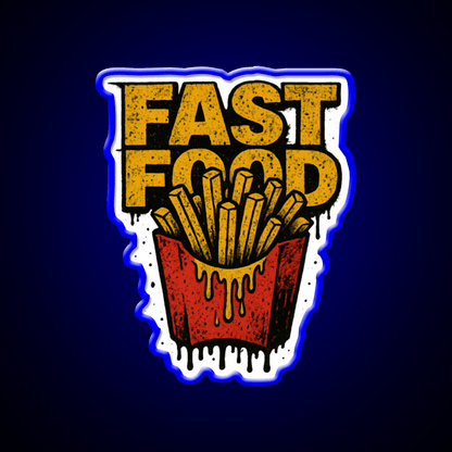 Fast Food Led Neon Sign For Burger Place Business Neon Sign Rgb Color - Shineneon