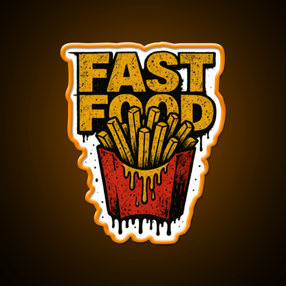 Fast Food Led Neon Sign For Burger Place Business Neon Sign Rgb Color - Shineneon