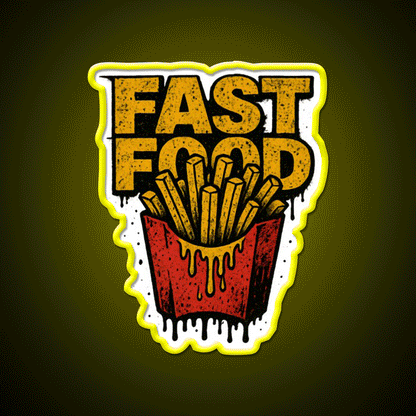 Fast Food Led Neon Sign For Burger Place Business Neon Sign Rgb Color