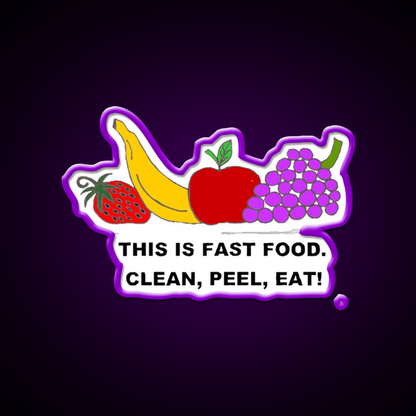 Fast Food Led Neon Sign For Burger Place Retro Diner Neon Sign Rgb Color