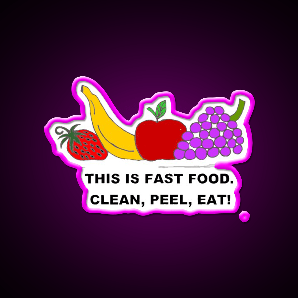 Fast Food Led Neon Sign For Burger Place Retro Diner Neon Sign Rgb Color - Shineneon