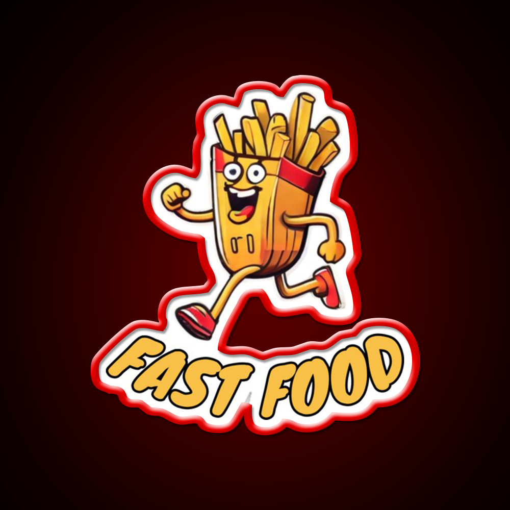 Fast Food Led Neon Sign For Burger Place Wall Decor Neon Wall Sign Rgb Color