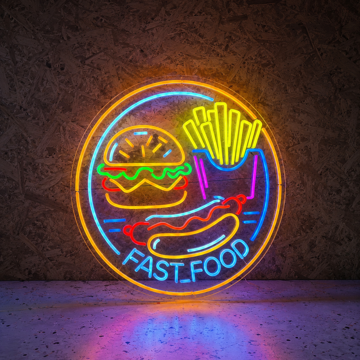 Fast Food LED Neon Sign Wall Neon Sign - 01 Original Product Image