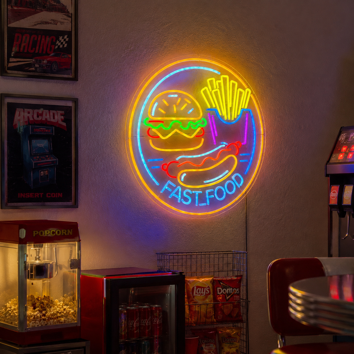 Fast Food LED Neon Sign Wall Neon Sign - Shineneon